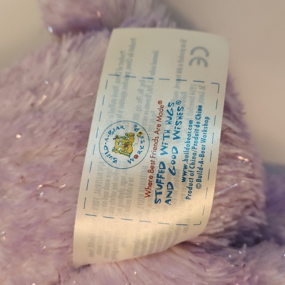 💜 Build-a-bear purple sparkle teddy bear - Picture 6 of 6